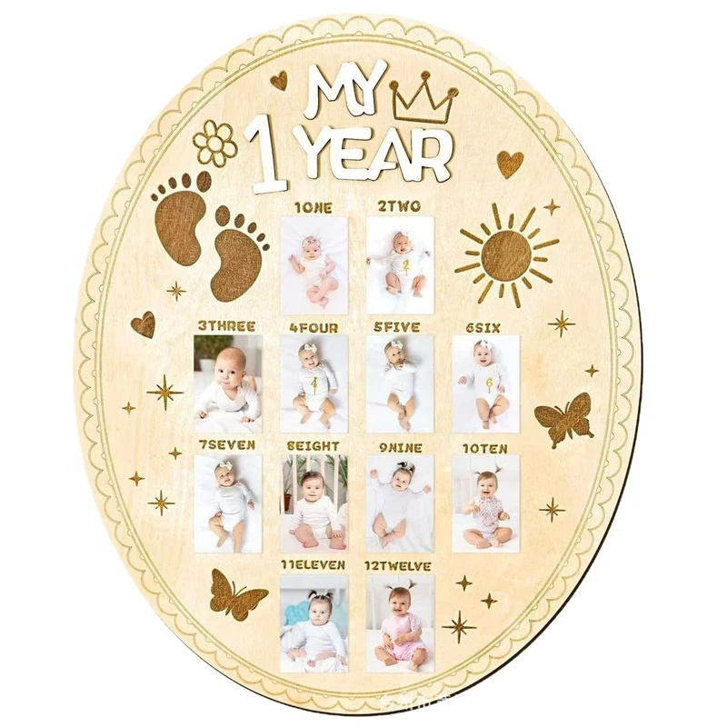 ป้ายไม้สำหรับถ่ายภาพเด็กแรกเกิ - Baby Nursery Keepsake บทวิจารณ์และราคา
