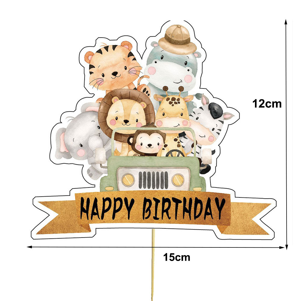 Safari Baby Shower Cupcake Top - Baby Nursery Jungle Theme บทวิจารณ์และราคา