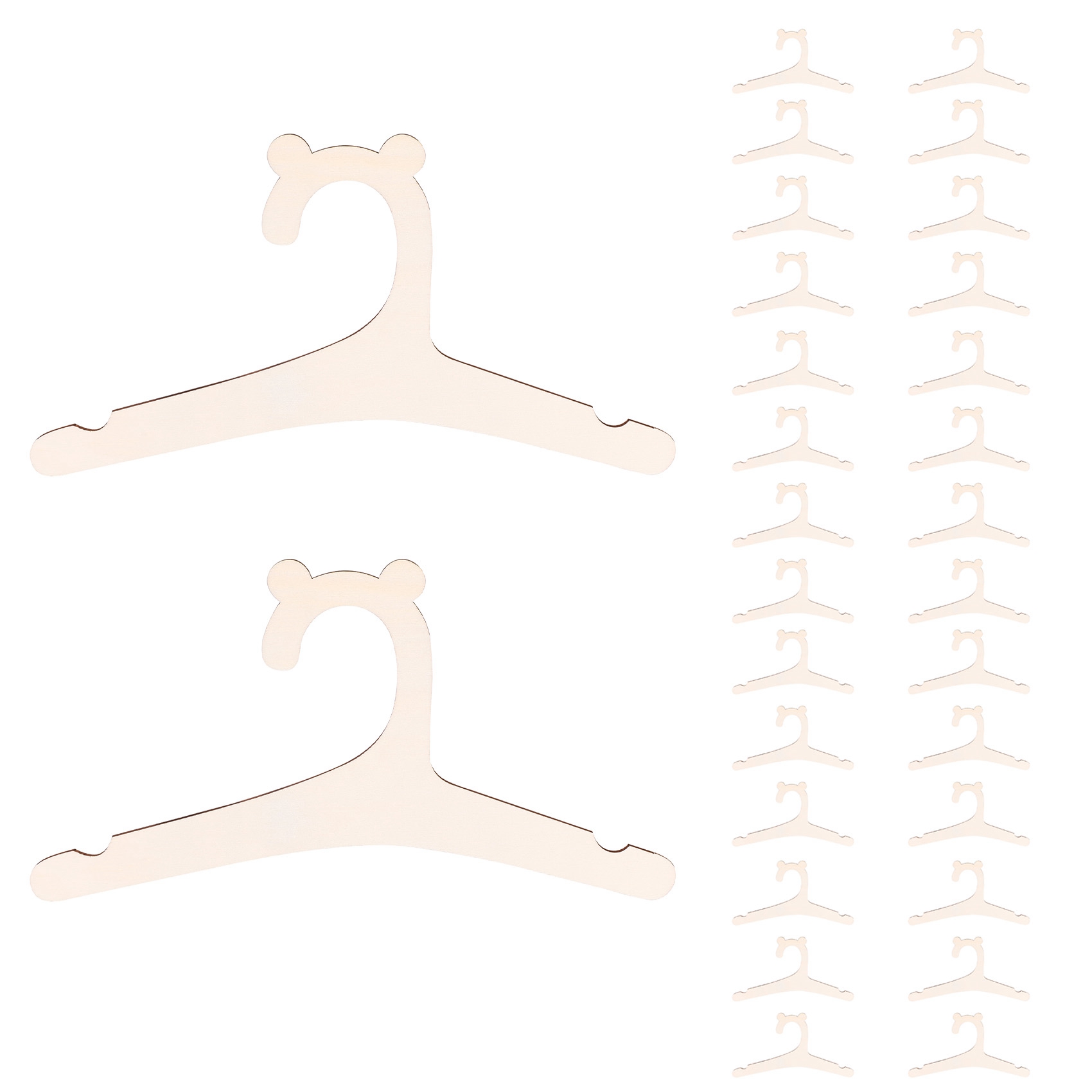 Y42A-30 ชิ้นไม้แขวนเสื้อไม้สำห - Baby Nursery Hangers บทวิจารณ์และราคา