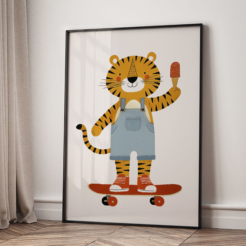 ภาพวาดการ์ตูนสัตว์ตลกๆ สำหรับต - Baby Nursery Prints บทวิจารณ์และราคา