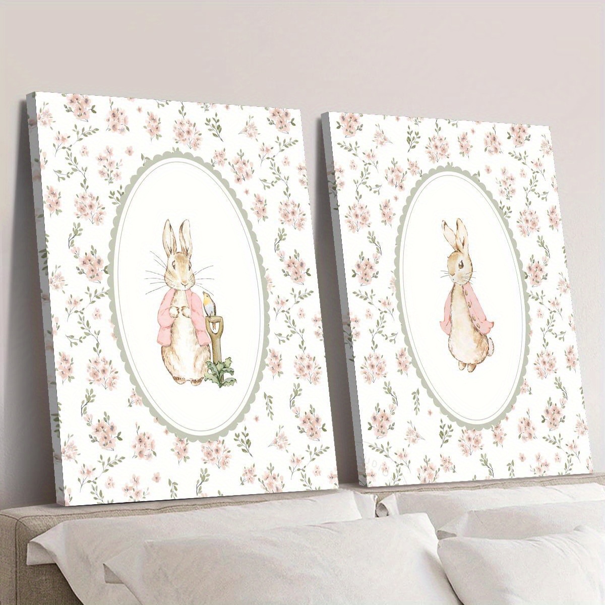 ภาพพิมพ์บนผ้าใบลายกระต่ายอีสเต - Baby Nursery Prints บทวิจารณ์และราคา