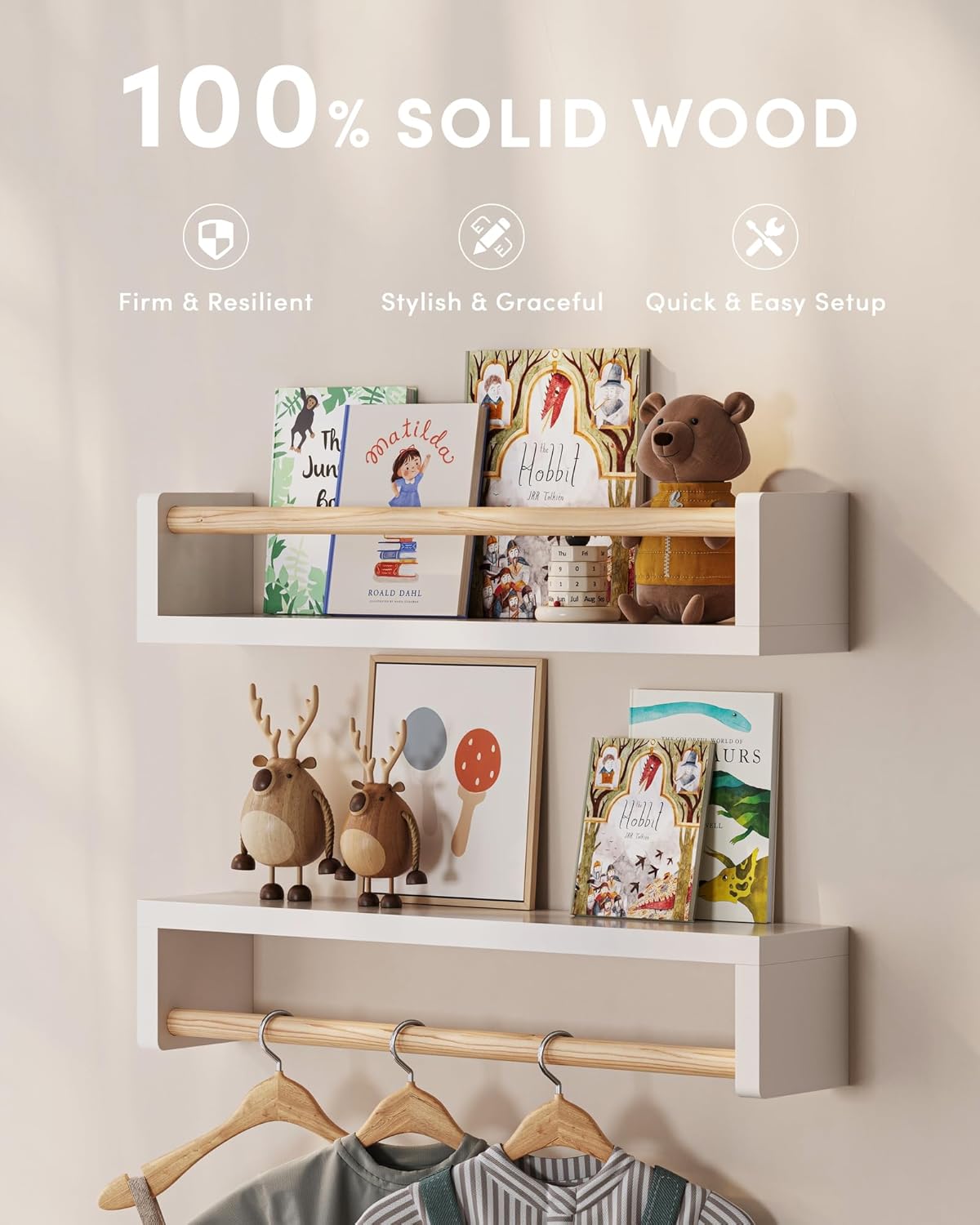 ชุดชั้นวางหนังสือแบบลอยตัว 3 ช - Baby Nursery Shelves บทวิจารณ์และราคา