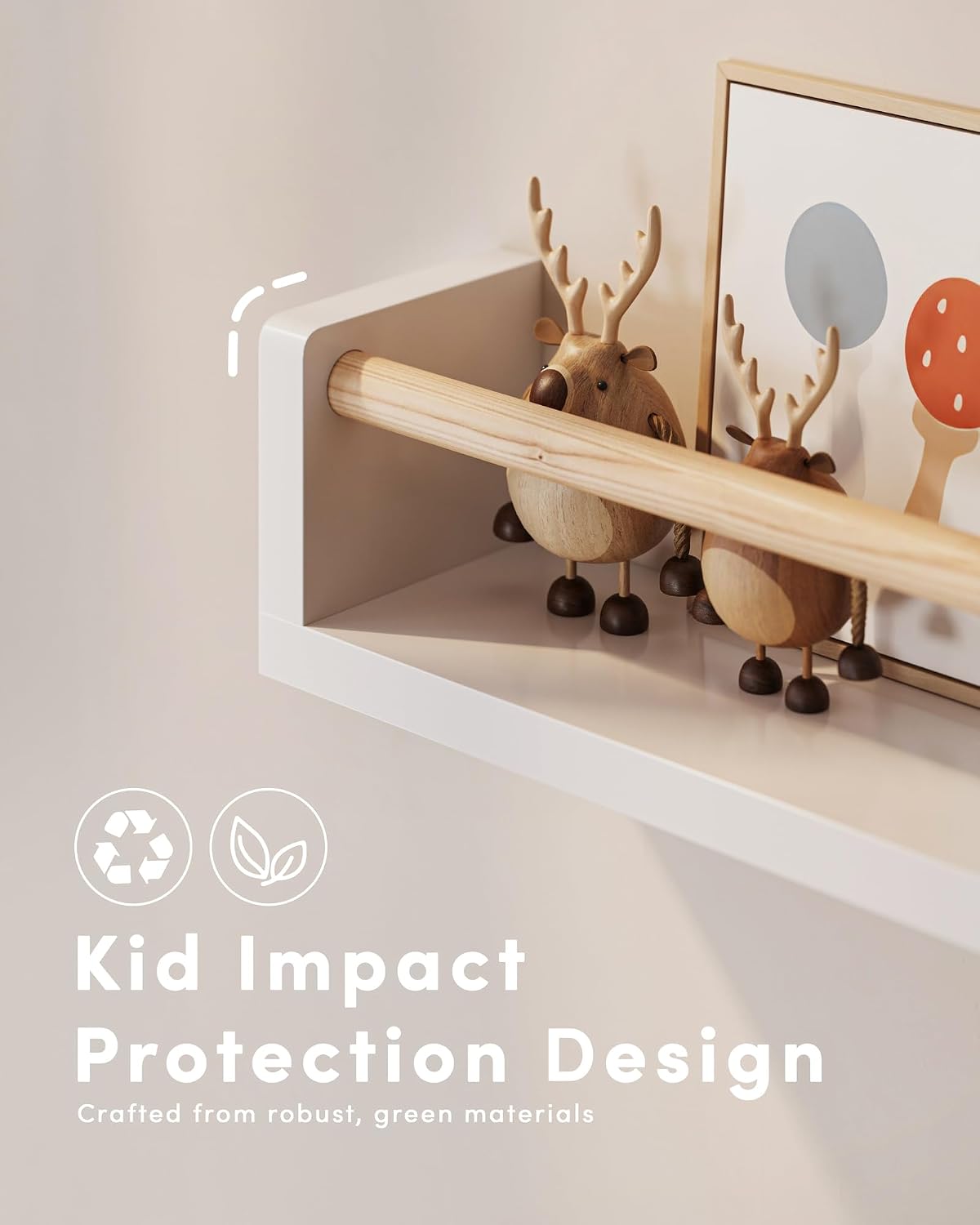 ชุดชั้นวางหนังสือแบบลอยตัว 3 ช - Baby Nursery Shelves บทวิจารณ์และราคา