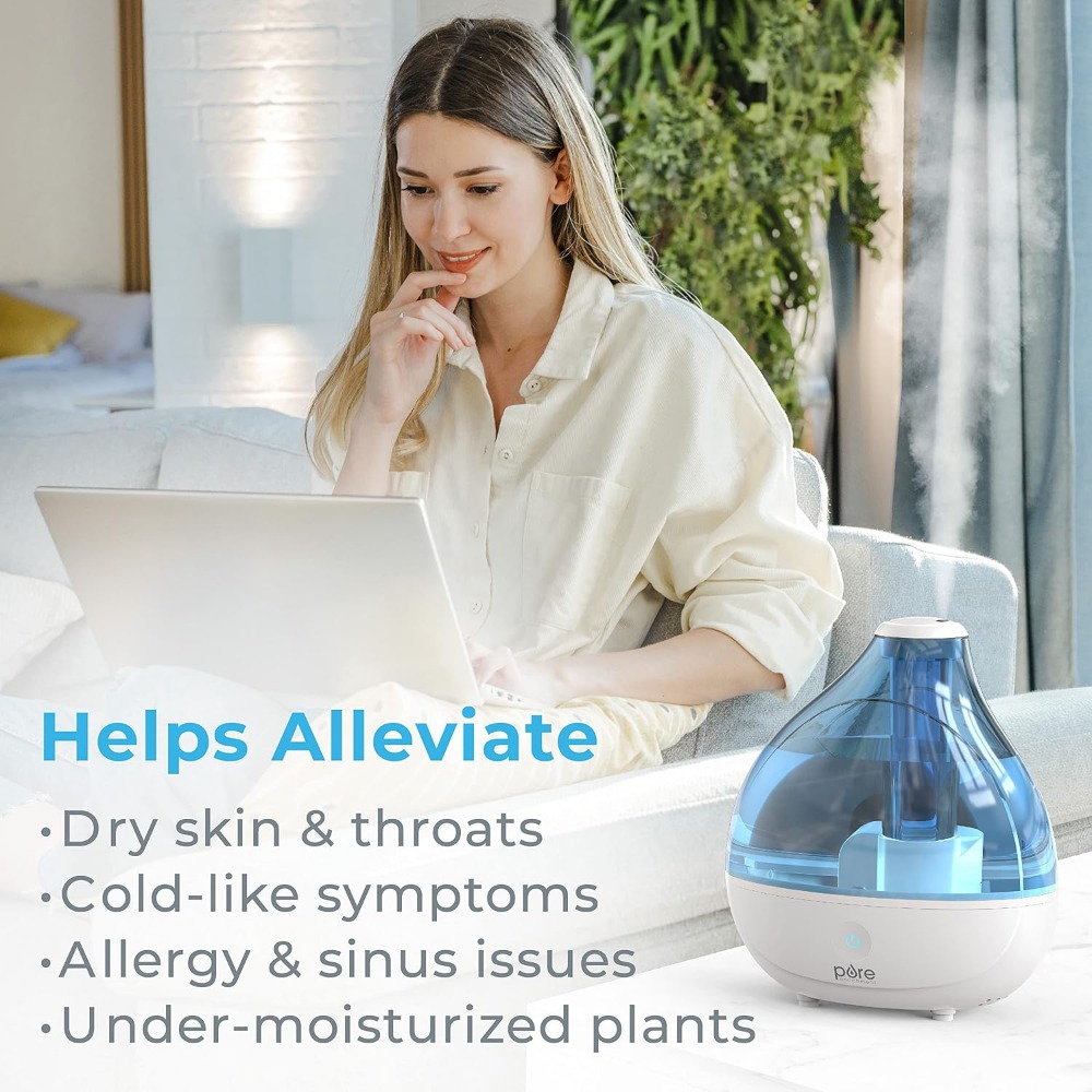 เครื่องทำความชื้นแบบอัลตราโซนิ - Humidifier Nursery Quiet บทวิจารณ์และราคา