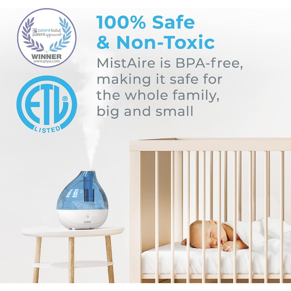 เครื่องทำความชื้นแบบอัลตราโซนิ - Humidifier Nursery Quiet บทวิจารณ์และราคา