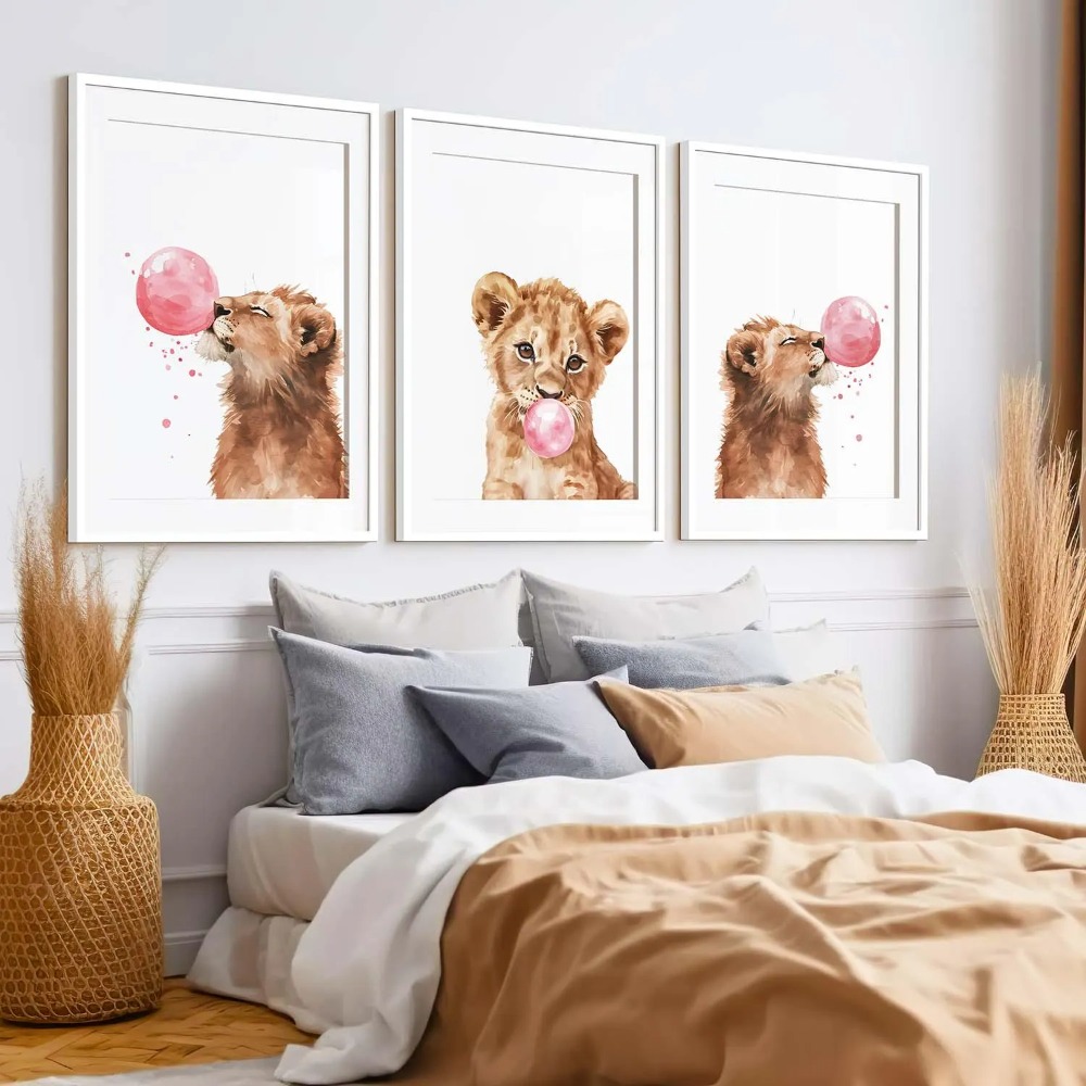 ชุดภาพตกแต่งผนังห้องเด็ก ลายลู - Baby Nursery Jungle Theme บทวิจารณ์และราคา