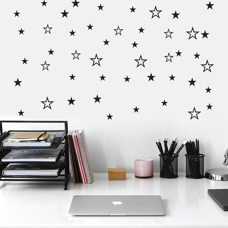 ขนาดผสม Hollow ดาวสติ๊กเกอร์ติ - Baby Nursery Stickers บทวิจารณ์และราคา