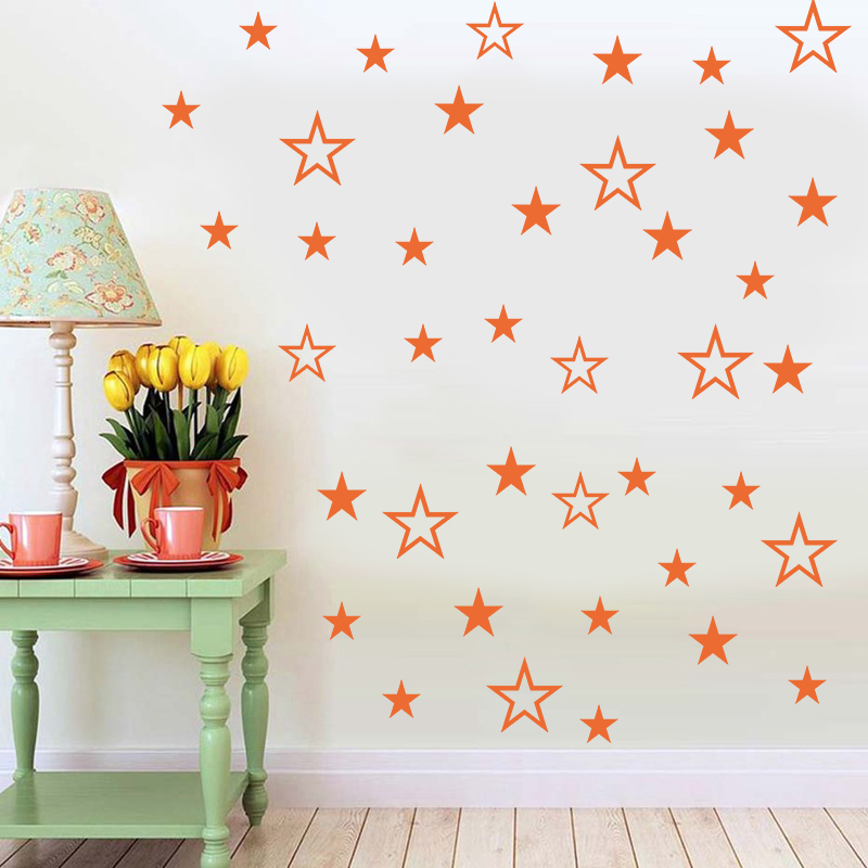 ขนาดผสม Hollow ดาวสติ๊กเกอร์ติ - Baby Nursery Stickers บทวิจารณ์และราคา