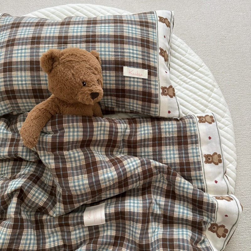 ผ้านวมผ้าลินินตารางระบายอากาศส - Baby Nursery Bedding บทวิจารณ์และราคา