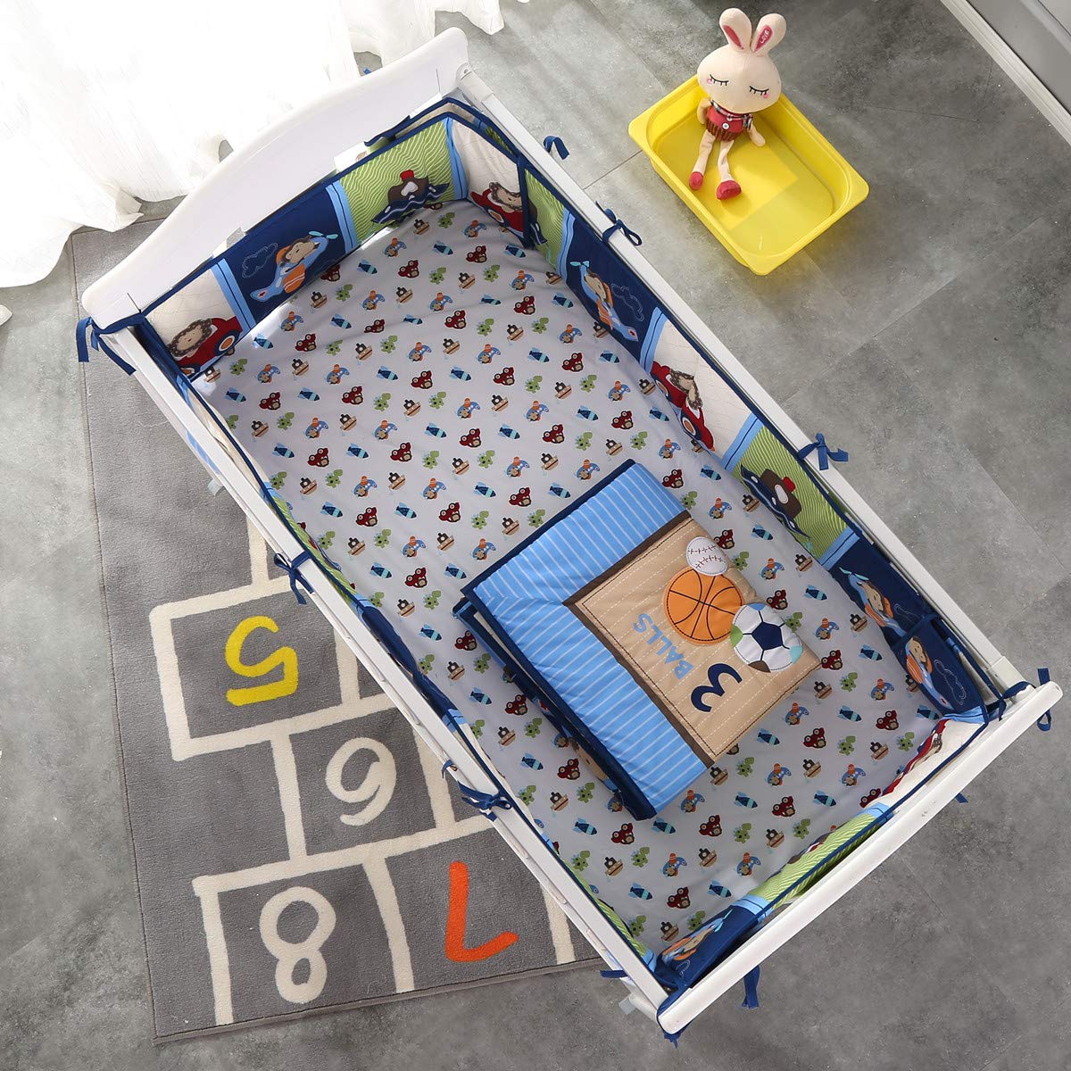 7ชิ้นเปลชุดเครื่องนอนทารกเนอสเ - Baby Nursery Bedding บทวิจารณ์และราคา
