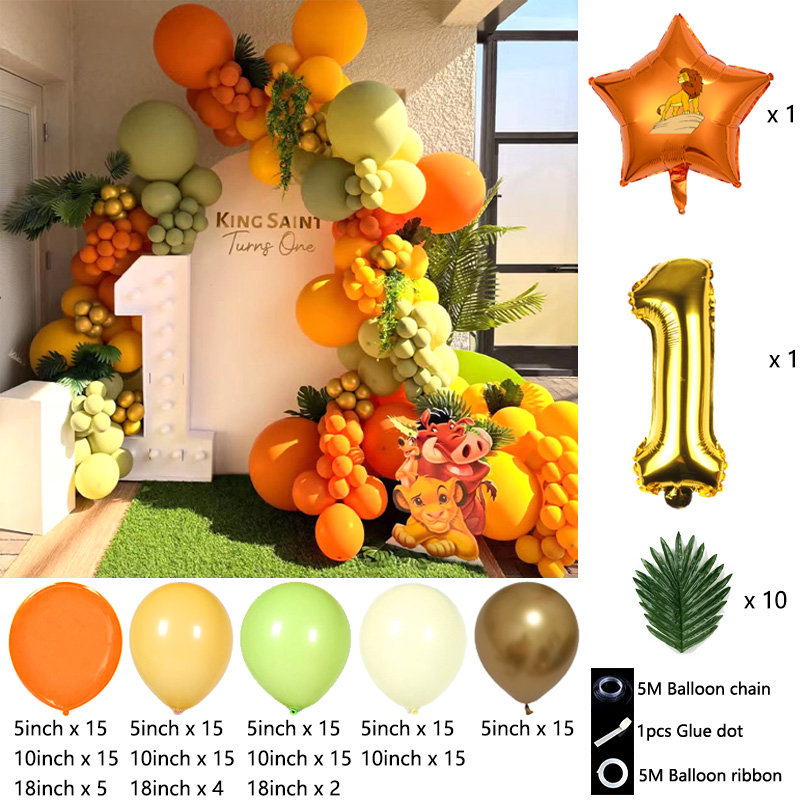 ชุดอุปกรณ์ตกแต่งซุ้มลูกโป่งธีม - Baby Nursery Jungle Theme บทวิจารณ์และราคา