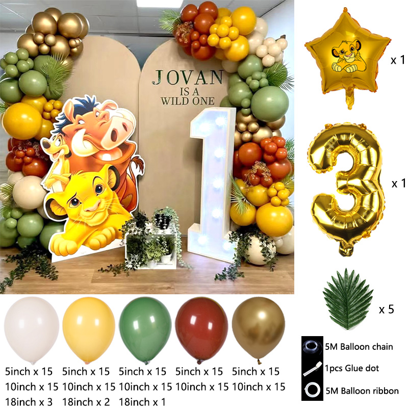 ชุดอุปกรณ์ตกแต่งซุ้มลูกโป่งธีม - Baby Nursery Jungle Theme บทวิจารณ์และราคา