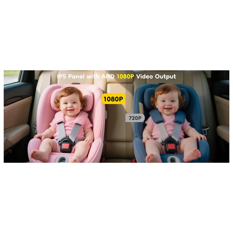 กล้องติดรถยนต์สำหรับเด็ก 2 คน  - Baby Monitor Split Screen บทวิจารณ์และราคา