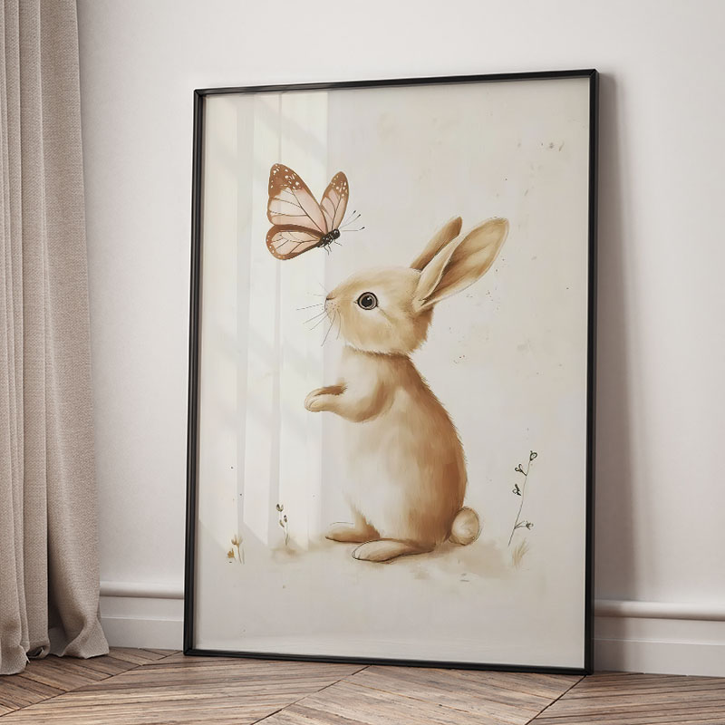 หมี กระต่าย สุนัขจิ้งจอก กวางก - Baby Nursery Prints บทวิจารณ์และราคา