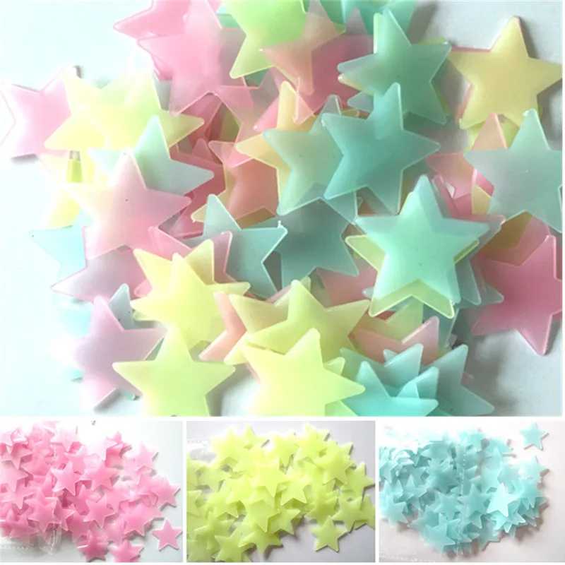 100 ชิ้นเรืองแสงในที่มืดสติ๊กเ - Baby Nursery Stickers บทวิจารณ์และราคา
