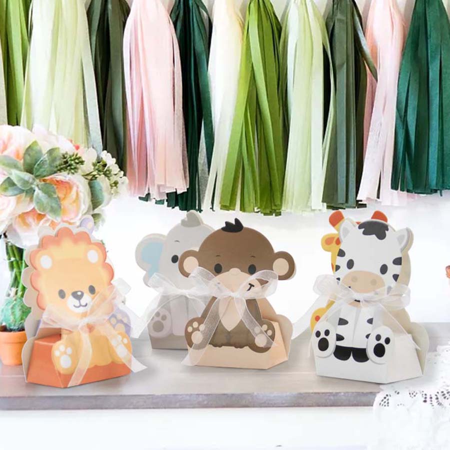 12PCS Safari สัตว์โปรดปรานกล่อ - Baby Nursery Jungle Theme บทวิจารณ์และราคา