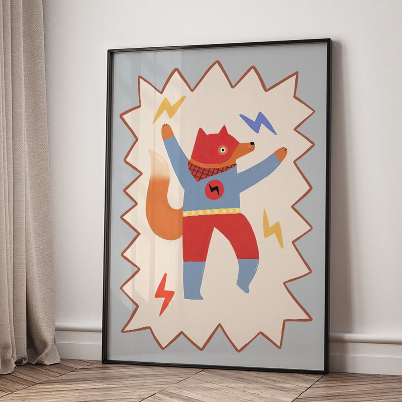 ภาพวาดการ์ตูนตลกๆ สุดเท่ห์ สำห - Baby Nursery Prints บทวิจารณ์และราคา